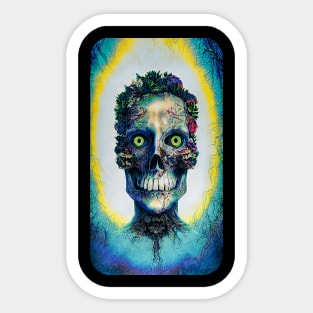 The Skull Flower Sticker